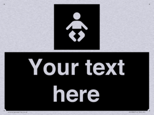 Custom information: black panel baby change